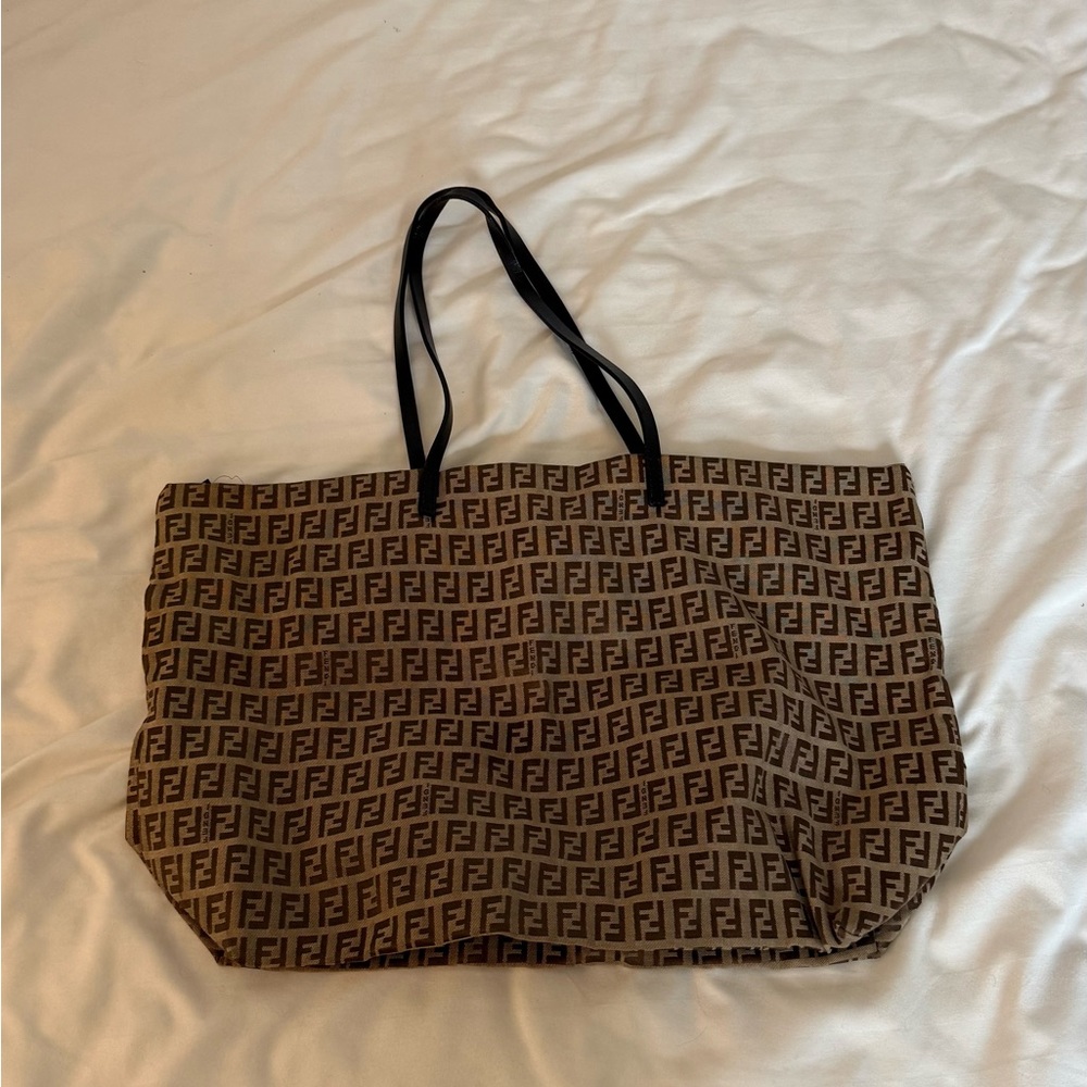 Brown Fendi tote bag bought from the real real, unable to provide authentication